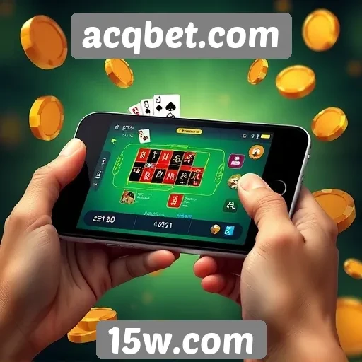 Experiência de jogo em dispositivos móveis no acqbet.com